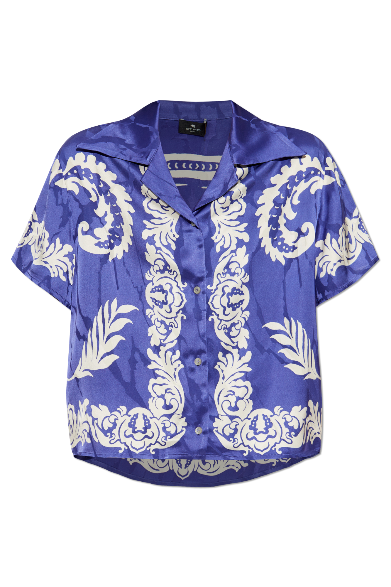 Tシャツ・カットソー ETRO Women Tunic Tops WRJA004699IA417 X0880 BLUE Tunic Tops for Women - 100% Cotton – rockflowerpaper